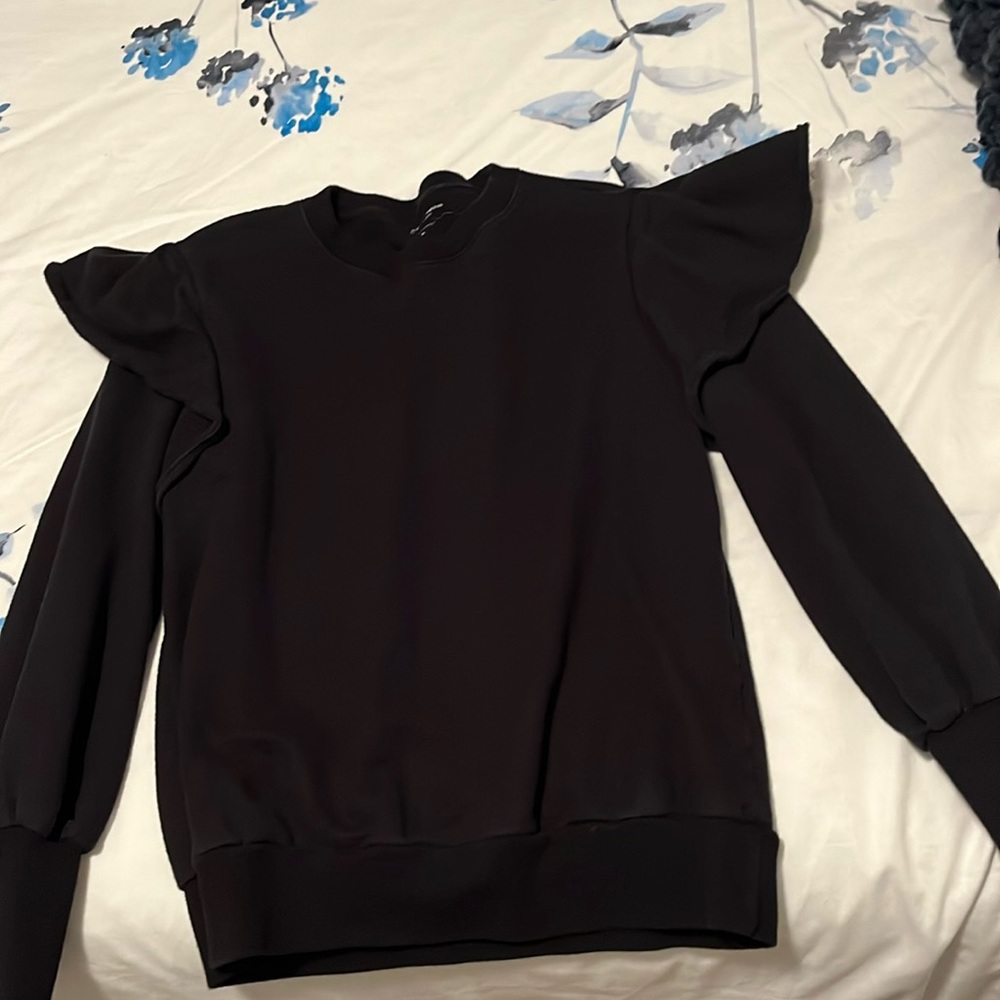 Ag ruffle sleeve sweatshirt. Worn only twice. In excellent condition
